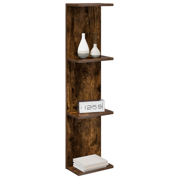 Seinähylly 2 kpl Savutammi 22 x 15 x 100 cm Tekninen puu