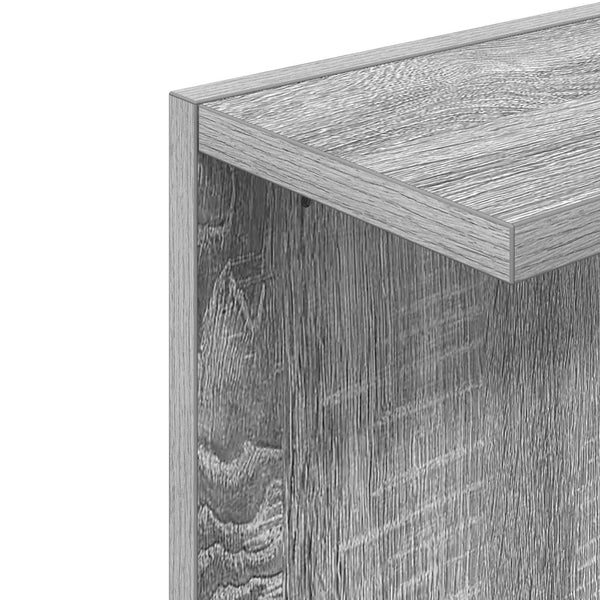 Seinähylly 2 kpl Harmaa Sonoma 22 x 15 x 100 cm Tekninen puu
