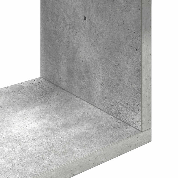 Seinähylly Betoninharmaa 130 x 10 x 50 cm Tekninen puu