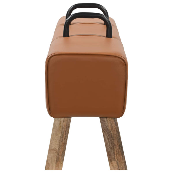 Penkki Ruskea 110 x 30 x 45 cm Aitoa Nahkaa