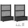 Iso ruukku harjanteella 2 pcs Antrasiitti 143 x 143 x 133,5 cm
