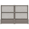Iso istutusruukku tikkaille 2 pcs Harmaa 200 x 43 x 133,5 cm PP
