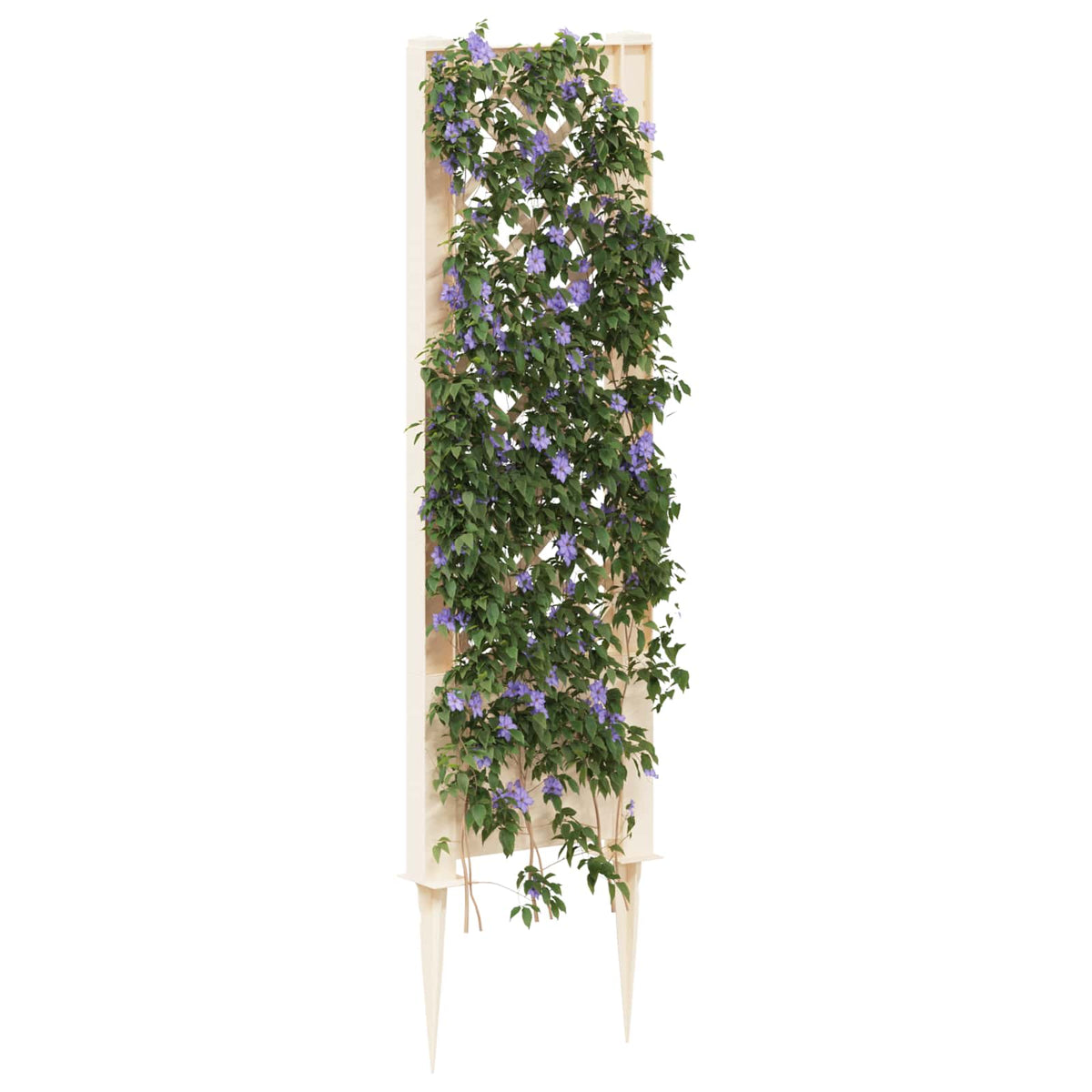 Trellis piikillä valkoinen 43 x 6 x 165 cm PP