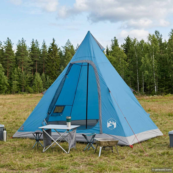 Tipi Tent Water-Resistant 3 hengelle Sininen