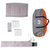 Tipi Tent Water-Resistant 3 hengelle Harmaa ja oranssi