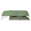 Tunnel Tent with Rainfly Water-Resistant 10 hengelle Vihreä