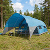 Tunnel Tent with Rainfly Water-Resistant 10 hengelle Sininen