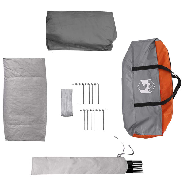 Tunnel Tent with Rainfly Water-Resistant 10 hengelle