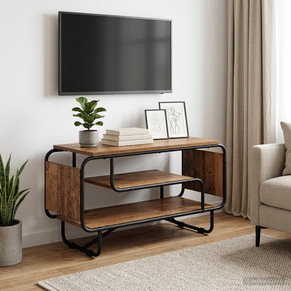 TV-teline 80 x 36 x 45 cm Vanha puu Tekninen puu