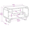 TV-teline 80 x 36 x 45 cm Vanha puu Tekninen puu