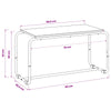 TV-teline 80 x 35.5 x 42 cm Savutammi Tekninen puu
