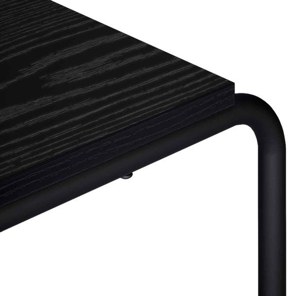 TV-teline 98 x 35.5 x 42 cm Musta tammi Tekninen puu