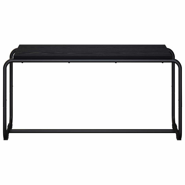 TV-teline 98 x 35.5 x 42 cm Musta tammi Tekninen puu