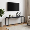 TV-teline 113.5 x 35.5 x 42 cm Musta tammi Tekninen puu