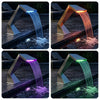 Uima-altaan vesiputous RGB-LED-valoilla Ruostumaton teräs Hopea