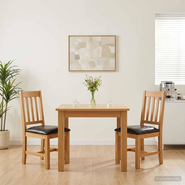 Ruokatuoli VENLO 2 kpl Mäntypuu Musta 45 x 53 x 92 cm