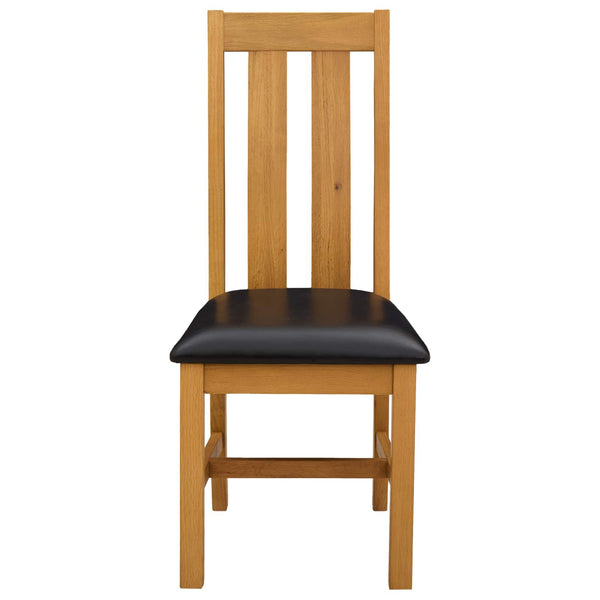 Ruokatuoli 2 kpl Mäntypuu Musta 45 x 54 x 100 cm