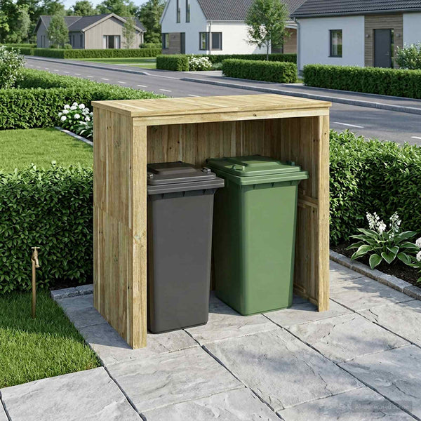 Pyörällisen jäteastian säilytys Kyllästetty mänty