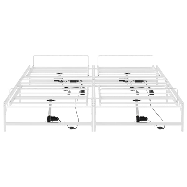 Sähkösäätöinen sänky runko valkoinen 6FT Super King Size Teräs