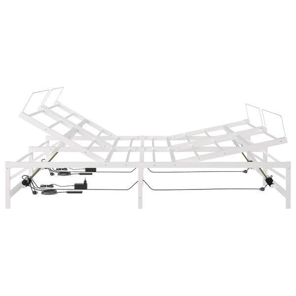 Sähkösäätöinen sänky runko valkoinen 90 x 213 cm Teräs