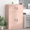 Säilytyskaappi 2 kpl Pinkki 90 x 40 x 130 cm Teräs Lukittava