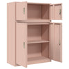 Säilytyskaappi 2 kpl Pinkki 90 x 40 x 130 cm Teräs Lukittava