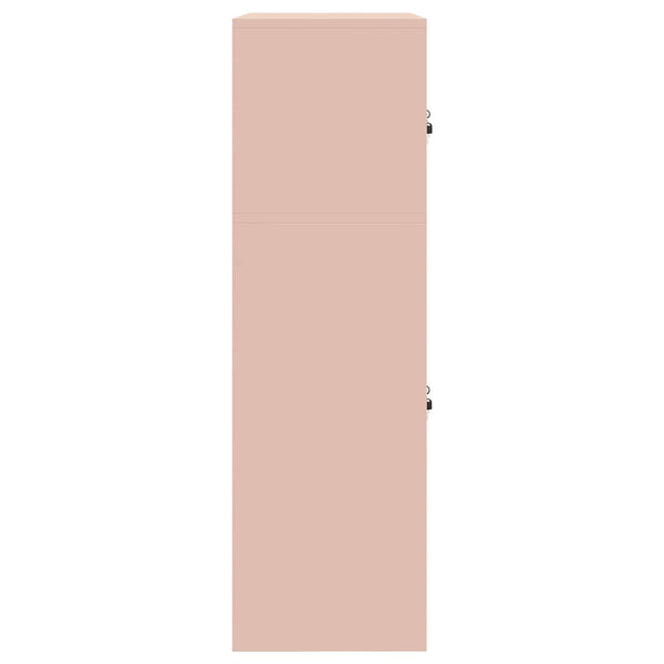Säilytyskaappi 2 kpl Pinkki 90 x 40 x 130 cm Teräs Lukittava