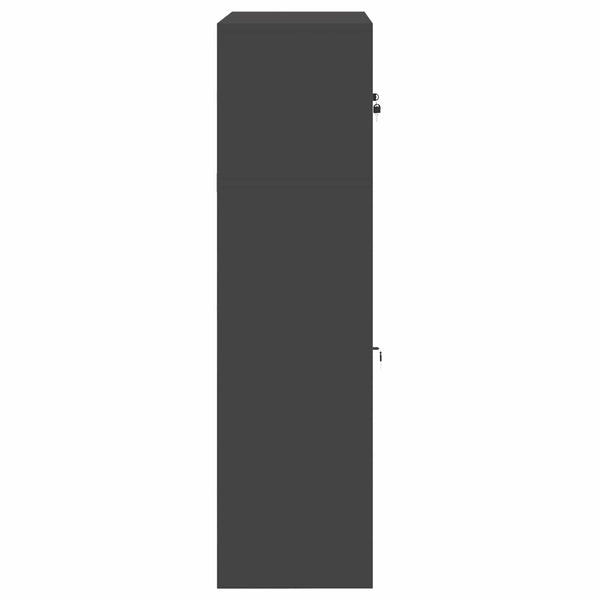 Säilytyskaappi 2 kpl Musta 90 x 40 x 145 cm Teräs Lukittava