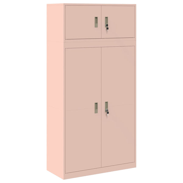 Säilytyskaappi 2 kpl Pinkki 90 x 40 x 180 cm Teräs Lukittava