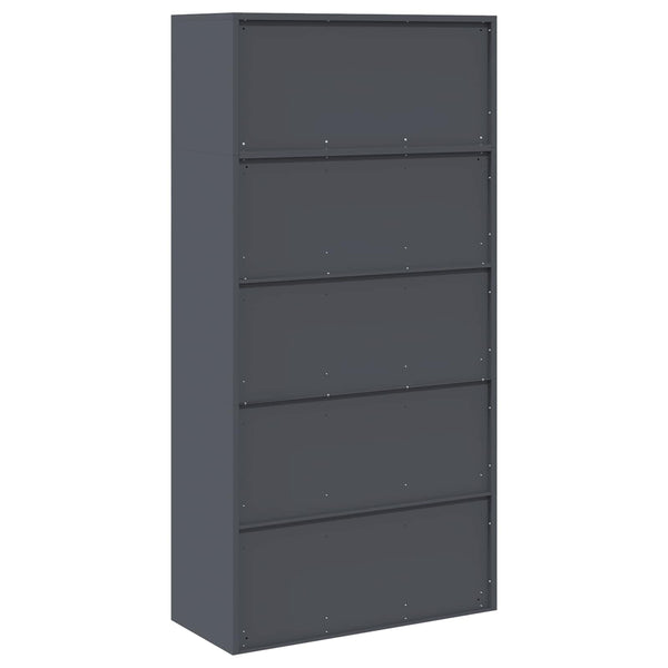 Säilytyskaappi 2 kpl Antrasiitti 90 x 40 x 180 cm Teräs