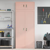 Säilytyskaappi 2 kpl Pinkki 90 x 40 x 220 cm Teräs Lukittava