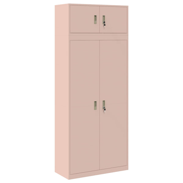 Säilytyskaappi 2 kpl Pinkki 90 x 40 x 220 cm Teräs Lukittava