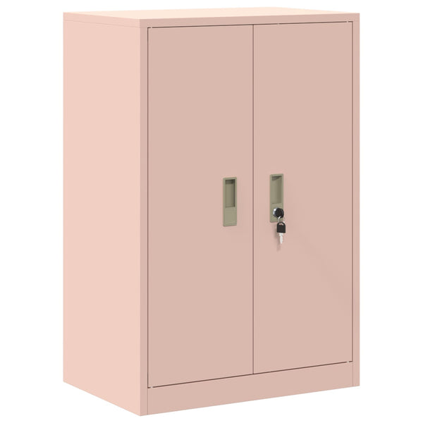 Säilytyskaappi 2 kpl Pinkki 60 x 40 x 130 cm Teräs Lukittava