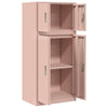 Säilytyskaappi 2 kpl Pinkki 60 x 40 x 130 cm Teräs Lukittava