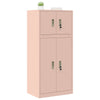 Säilytyskaappi 2 kpl Pinkki 60 x 40 x 130 cm Teräs Lukittava