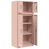 Säilytyskaappi 2 kpl Pinkki 60 x 40 x 145 cm Teräs Lukittava