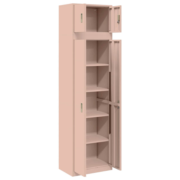Säilytyskaappi 2 kpl Pinkki 60 x 40 x 220 cm Teräs Lukittava
