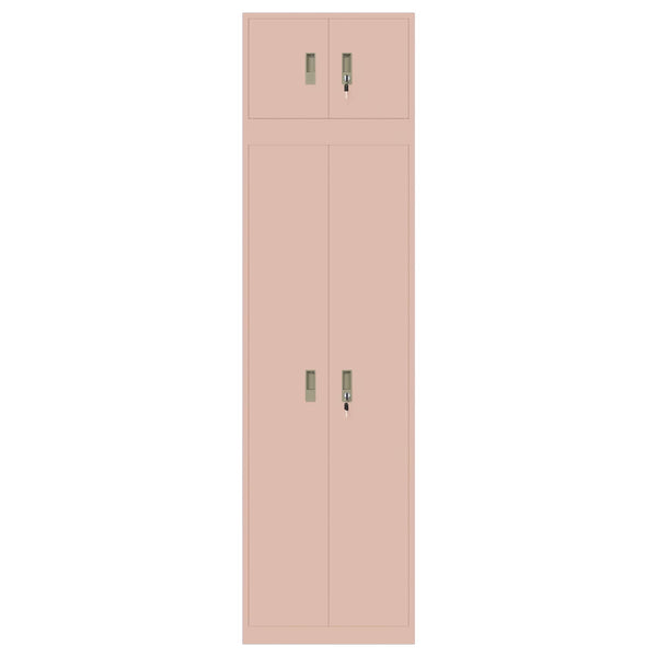 Säilytyskaappi 2 kpl Pinkki 60 x 40 x 220 cm Teräs Lukittava
