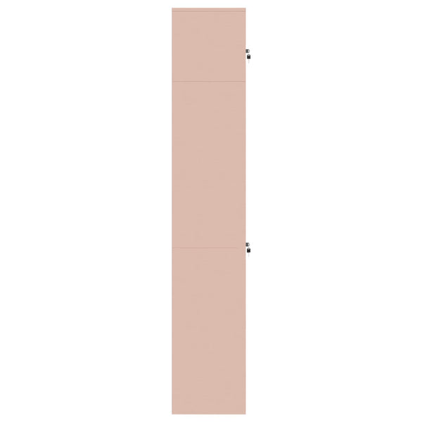 Säilytyskaappi 2 kpl Pinkki 60 x 40 x 220 cm Teräs Lukittava