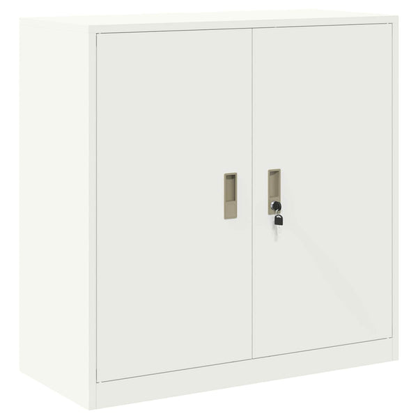 Säilytyskaappi 2 kpl valkoinen 90 x 40 x 160 cm Teräs Lukittava