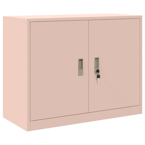 Säilytyskaappi 2 kpl Vaaleanpunainen 90 x 40 x 175 cm Teräs