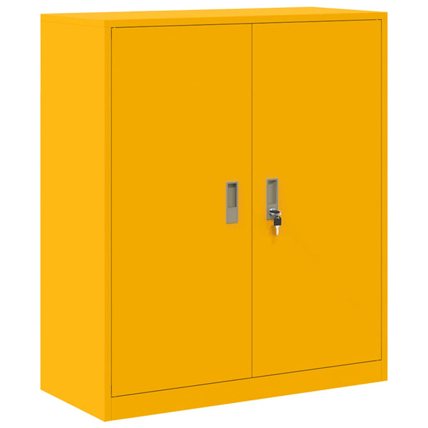 Säilytyskaappi 2 kpl Sinapinkeltainen 90 x 40 x 175 cm Teräs