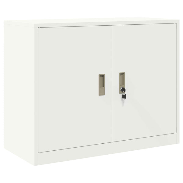 Säilytyskaappi 2 kpl valkoinen 90 x 40 x 175 cm Teräs Lukittava