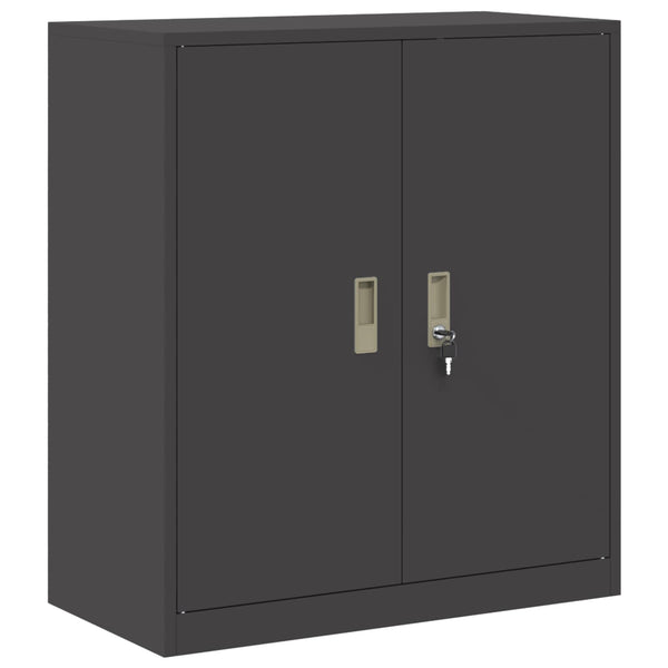 Säilytyskaappi 2 kpl Musta 80 x 40 x 160 cm Teräs Lukittava