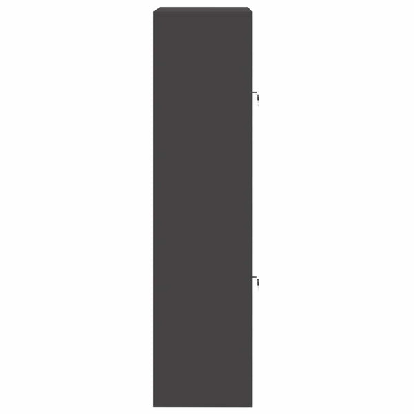Säilytyskaappi 2 kpl Musta 80 x 40 x 160 cm Teräs Lukittava