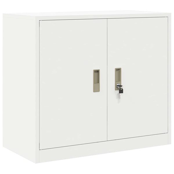 Säilytyskaappi 2 kpl valkoinen 80 x 40 x 160 cm Teräs Lukittava