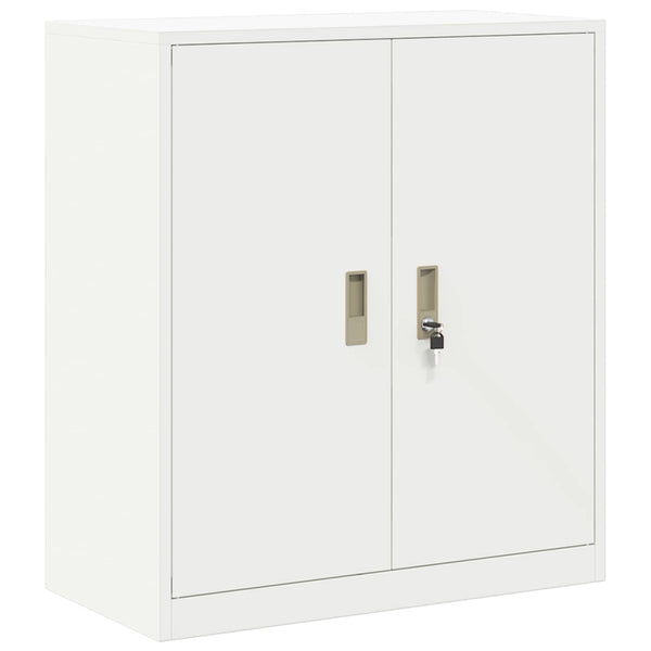 Säilytyskaappi 2 kpl valkoinen 80 x 40 x 160 cm Teräs Lukittava