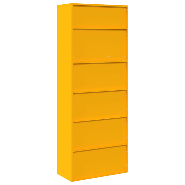 Säilytyskaappi 2 kpl Sinapinkeltainen 80 x 40 x 210 cm Teräs