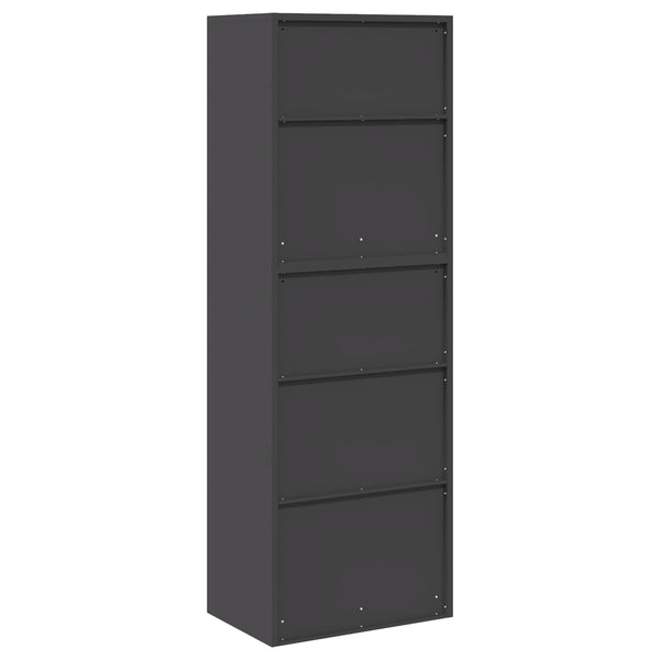 Säilytyskaappi 2 kpl Musta 60 x 40 x 175 cm Teräs Lukittava
