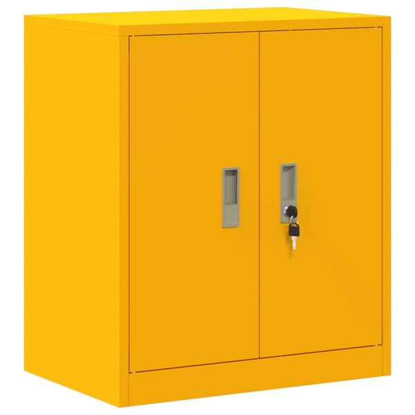 Säilytyskaappi 2 kpl Sinapinkeltainen 60 x 40 x 210 cm Teräs